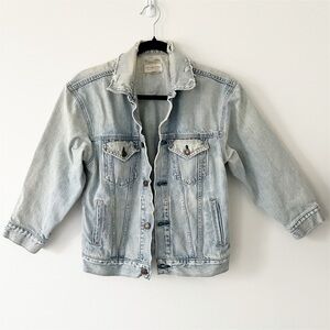 Ralph Lauren Jacket Denim & Supply Relaxed Trucker Distressed Women M